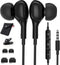 Wired 3.5mm Earbuds with Mic for Samsung A14 A32 A15 A13 5G, A52, A03s, A12, Pixel 4a, LG, iPad Mini, Moto Tablet.