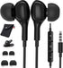 Wired 3.5mm Earbuds with Mic for Samsung A14 A32 A15 A13 5G, A52, A03s, A12, Pixel 4a, LG, iPad Mini, Moto Tablet.