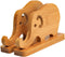 WOONEKY Sturdy Bamboo Phone Holder Elephant Design for Desk for Office Kitchen Nightstand