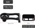 Out Front Mount for Garmin Bike Computer, Road Mountain Cycling GPS Combo Extended (Fixed Version/Black)