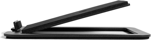 Kanto S4 Tilted Desktop Speaker Stands for Medium Bookshelf Speakers, Supports 8 lbs, Pair, Black