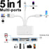 5-in-1 Memory Card Reader USB OTG Adapter & SD Card Reader for iPhone/iPad, USB C and USB A Devices