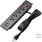 Mountable Power Strip, Recessed Power Strip with USB, 4 Outlet 2 USB, Multiple Protection for Conference Desk and Home