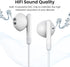 USB C Headphones for iPhone 15 Pro Max - USB C Earphones with Microphone, Wired Earbuds for Google Pixel, Samsung