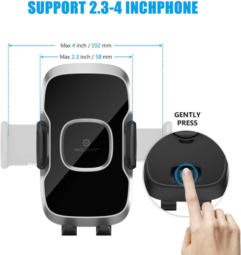 Phone Holders for Your Car, Car Air Vent Phone Mount with Twist Lock Hook Clip for Strong Hold, Compatible with All