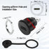 QIANRENON USB3.0 to USB C Threaded Fixing Adapter 5Gbps Male to Female Circular Connector for Data Transfer/Charging,