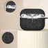 Fashion Engraving Leopard Case Compatible for Airpods Pro 2 Case Cover 2022/Airpod Pro Case Cover,Soft Silicone for Airpods Pro 2nd Generation Case,Front LED Visible,Black