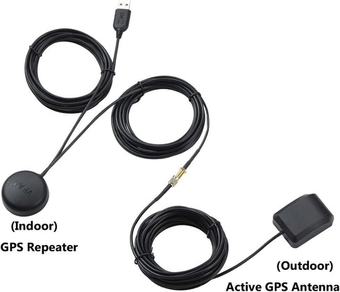 VFAN 30 GPS Repeater Signal Booster Amplifier Signal Strength Active Antenna for Car/Trucks/Indoor Use, Gain dB