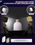 IFOOTAGE On Camera Video Light, Portable RGBW Smart Light with APP Control, 18 Effects, Rechargeable, C4 Mint Green