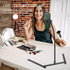 Adjustable Gooseneck Cellphone Holder, Overhead Phone Mount, Table Top Teaching Online Stand for Live Streaming, Online