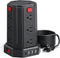 SMALLRT Power Tower Desktop Charging Station, 10 Ft Power Strip Surge Protector with 12 AC Outlets & 4 USB (1 USB C),