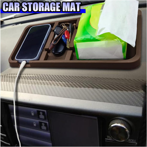 YoRise 12.67" 7.08" Extra Large Car Dashboard Mat, x Non Slip Sticky Gripping Pad with Non Marking Tape, Universal Car