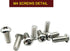 M4 10mm TV/Monitor Wall Mount Screws - Metric Screws & Washers for 75x75mm and 100x100mm VESA Brackets