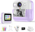 Kids Instant Print Camera, Christmas Birthday Gifts for Girls & Boys, Digital Camera with 32GB Card, 1080P Video,