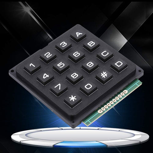 Pomya Keypad, 16 Keys 4x4 Push Button External Keypad Microcontroller Keyboard for MCU