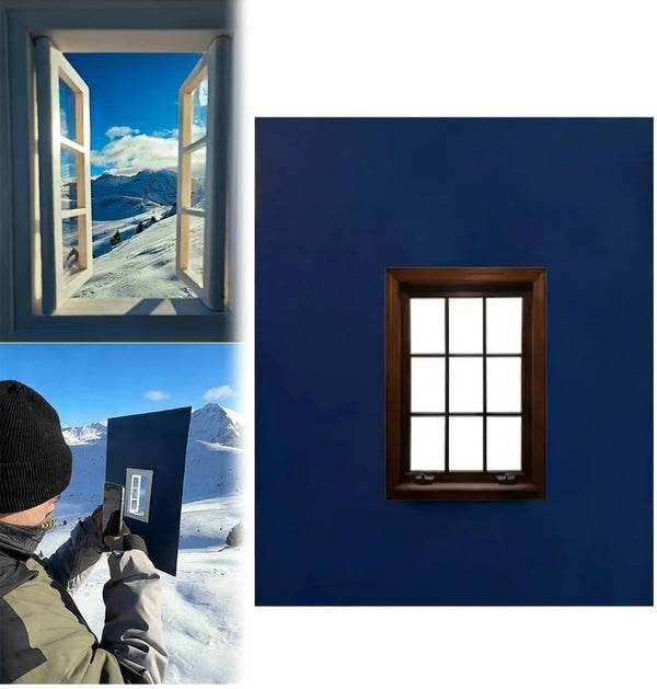 VVDAMAIA Creatives Window View Photography Props - Portable Window Frame Photo Prop for