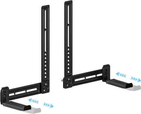 C YECEN Sound Bar Mounts Under TV or Above TV, Height & Depth Adjustable