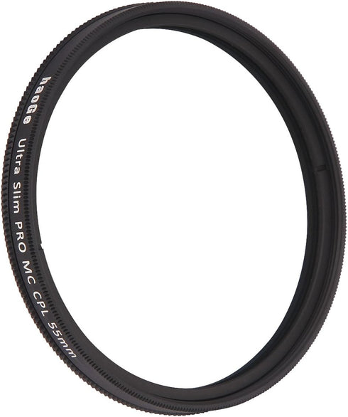 Haoge 55mm MC CPL Multicoated Circular Polarizer Polarizing Lens Filter for Sony A37 A55 A57 A65 A77 A100 with DT 18-55mm f/3.5-5.6 SAM Lens