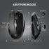 INPHIC Wireless Mouse, Upgraded Battery Level Visible, Large Ergonomic Rechargeable 2.4G Optical PC Laptop Cordless