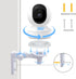 2 Pack Wall Mount Compatible with Reolink E1/E1 Pro Camera, 360 Degree Adjustable Bracket for Indoor Outdoor Mounting