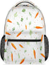 Aglebo Funny Carrot Travel Backpack for Men Women Casual Cute Laptop Backpack 16x11.4x8