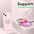 ORNARTO iPhone 13 Case 6.1" - Slim Liquid Silicone, 3 Layers, Full Coverage Soft Gel Rubber - Chalk Pink