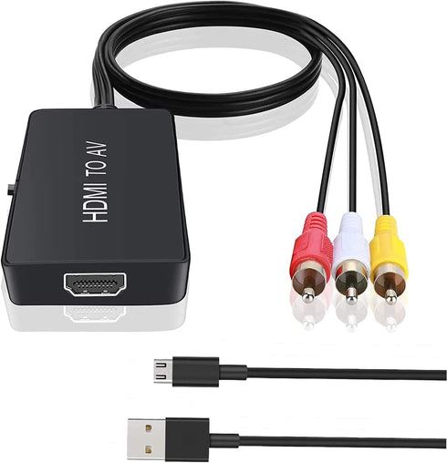 TaiHuai HDMI to RCA, HDMI to Older TV Adapter Compatible for Fire Stick,