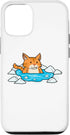 iPhone 14 Pro Cute Cat Ice Bathing Hobby Trend Pet Case