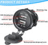 HZEL 2 12V/24V Car USB Outlet Wire Charger, Port Vehicle USB Charger Socket Mount with Wire, Automotive Interior Power