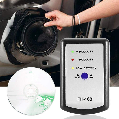 Qiilu Speaker Polarity Tester, Auto Car Audio Speaker Horn Tester Phase Meter Phasemeter