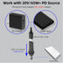 Jadebones 2 Pack 20V/65W+ USB C Female to DC Male Power Cable Adapter for Starlink Mini, Work with Type-C PD Source