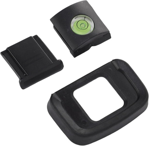 BTSEURY Camera Eyeshade Viewfinder Eyecup Hot Shoe Cover Bubble Level Set 3 in