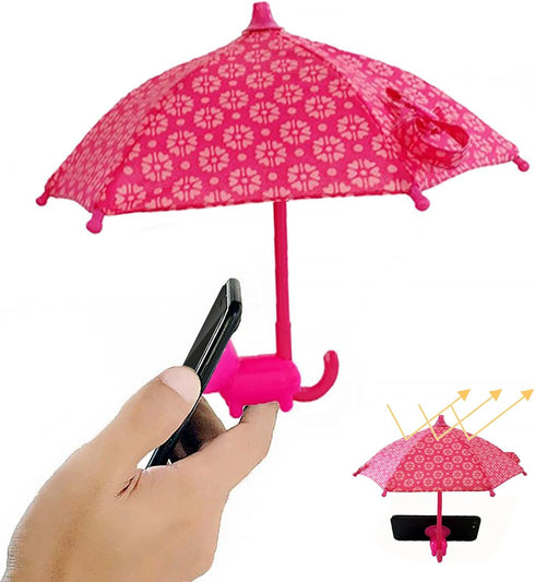 Phone Umbrella for Sun, Universal Adjustable Suction Cup Stand, Sun Shade Cover to Block Glare