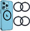 4PCS Magnetic Wireless Charger Universal Metal Rings for MagSafe-Compatible Charger on iPhone 12-14 Pro/Max/Mini