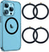4PCS Magnetic Wireless Charger Universal Metal Rings for MagSafe-Compatible Charger on iPhone 12-14 Pro/Max/Mini