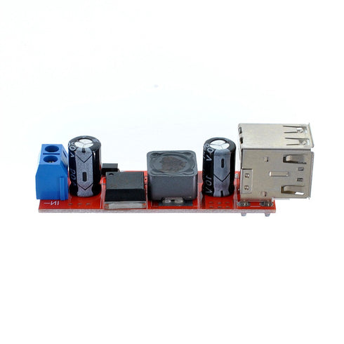 Oiyagai 2Pcs DC to DC Voltage Regulator Step Down Power Supply Buck Converter Module, 6-40V to 5V 3A Dual USB Port