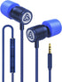 LUDOS Ultra Wired Earbuds in-Ear Headphones, 5 Years Warranty, Earphones with Microphone,