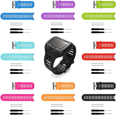 Band for Garmin Forerunner 910XT, Soft Silicone Replacement Watch Band Strap, Fits 6.0 inches-8.1 inches Wrist
