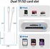 DKQRCSL SD Card Reader USB C for iPhone, iPad, SD Card Adapter for Digital Camera, Dual Interface Memory Card Reader