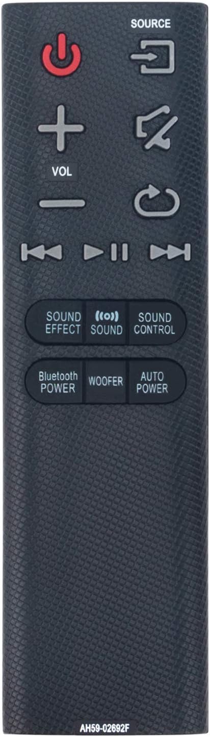 AH59-02692F AH59-02692E Replacement Remote Control for Samsung Soundbar HW-J430, HW-J355, HW-J551, and More