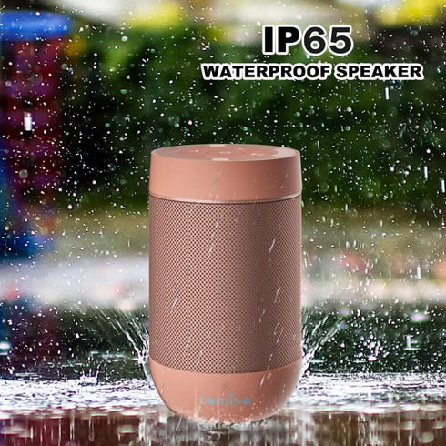 comiso Portable Bluetooth Speaker, Waterproof IP65, 5.3 Bluetooth, 360 HD Sound, TWS Stereo Pairing, Built-in Mic,