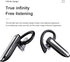 Truck Driver Bluetooth Headset, Wireless Earbuds with Earhooks, IPX7 Waterproof, Dual Microphone Earpiece, In Ear Hands