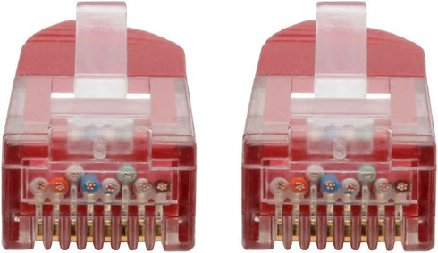 Tripp Lite Cat6 Cat5e Gigabit Molded Patch Cable RJ45 M/M 550MHz Red 5ft