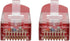 Tripp Lite Cat6 Cat5e Gigabit Molded Patch Cable RJ45 M/M 550MHz Red 5ft