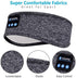 Wireless Bluetooth Sports Headband Headphones, Ultra-Thin HD Stereo for Sleeping, Workout, and Travel (Gray)