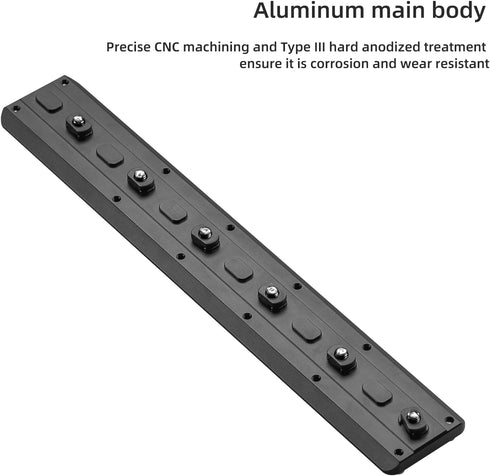FANAUE Mlok Arca Rail Tripod Mount Adapter, Compatible with Arca-Swiss/RRS Dovetail Tripod Ballhead