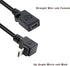 Micro USB to Mini USB Adapter Cable 27CM Up & Down Angle Micro USB Male to Mini USB Female Charging and Data Sync Cord(2Pack)