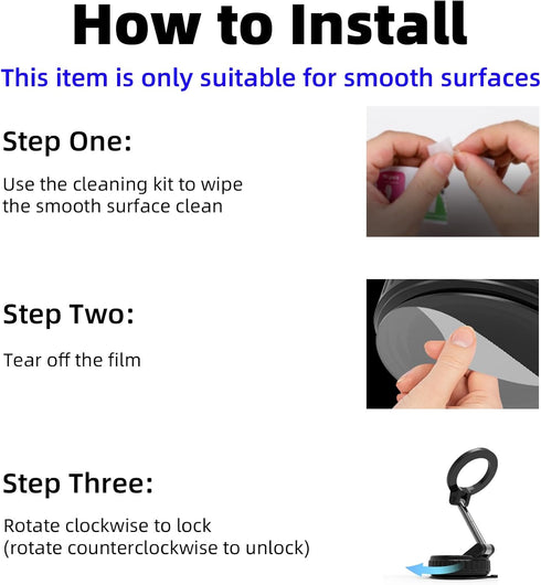 HYDGYC 17 16 15 14 13 12 Vacuum Magnetic Suction Phone Holder for iPhone Air Pro Max Plus mini, Foldable