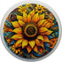 Mandala Geometric Watercolor Sunflower Pattern | Floral Women PopSockets Standard PopGrip