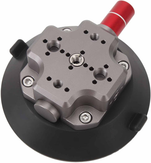 Suction Cup Camera Mount - 4.7 Inch Aluminum Alloy Silicone Metal Car Mount with 1/4 3/8 Inch Screw Hole for Action